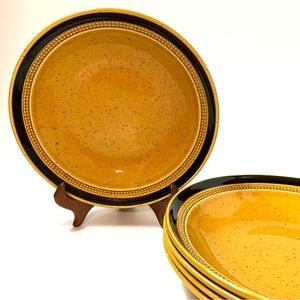 Vintage 1970's Fuji-Stone Soup Bowls Tahiti 2076 Set of 5